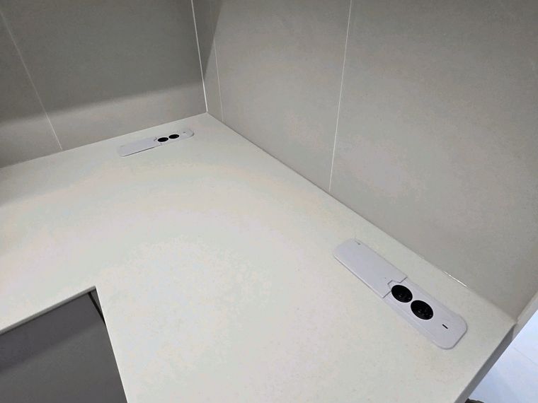 베란다 세탁기 콘센트 추가설치 시공 후