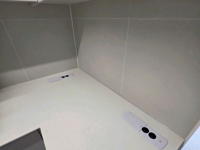 베란다 세탁기 콘센트 추가설치 시공 후