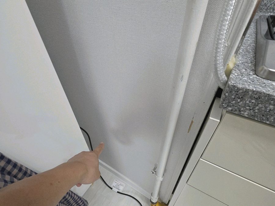 동탄 다용도실 콘센트 증설 시공 전