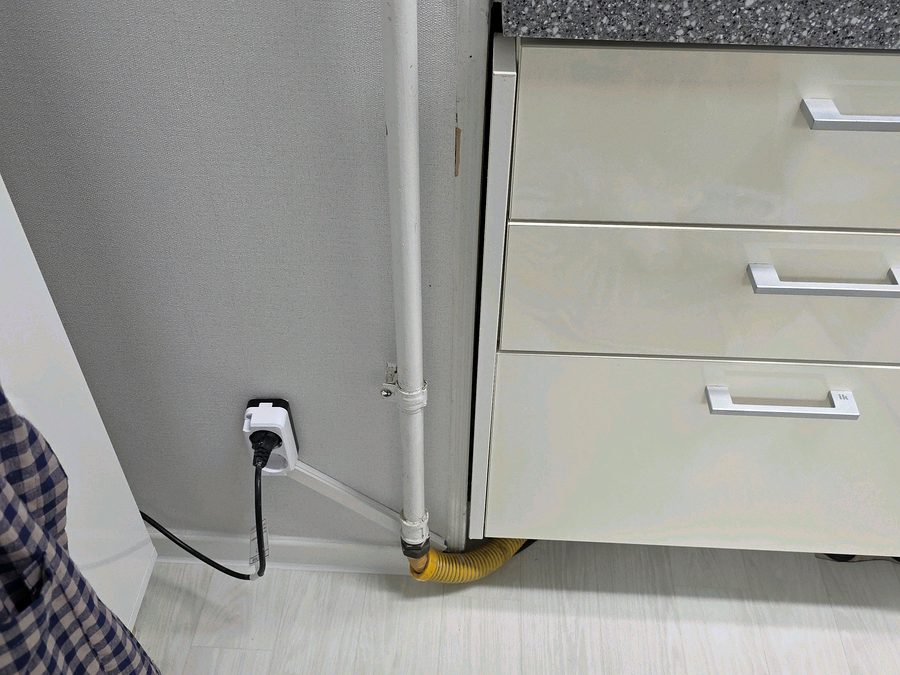 동탄 다용도실 콘센트 증설 시공 후